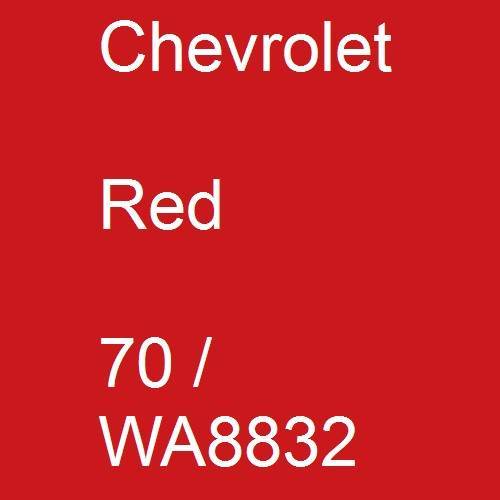 Chevrolet, Red, 70 / WA8832.